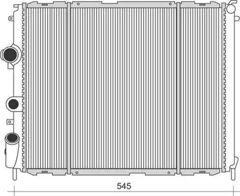 Magneti Marelli 350213988000 - Radiator, engine cooling autospares.lv