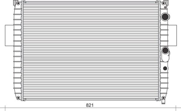 Magneti Marelli 350213938000 - Radiator, engine cooling autospares.lv