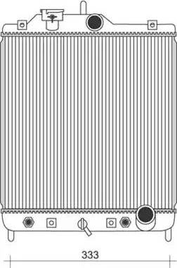 Magneti Marelli 350213929000 - Radiator, engine cooling autospares.lv