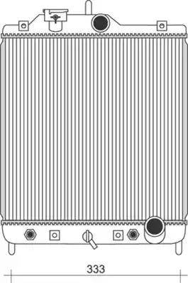 Magneti Marelli 350213928000 - Radiator, engine cooling autospares.lv