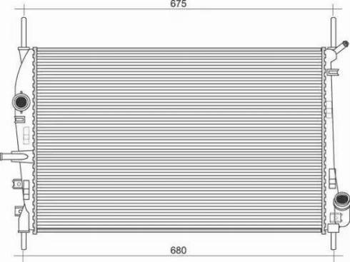 Magneti Marelli 350213923000 - Radiator, engine cooling autospares.lv