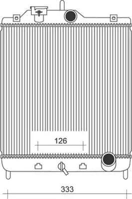 Magneti Marelli 350213927000 - Radiator, engine cooling autospares.lv