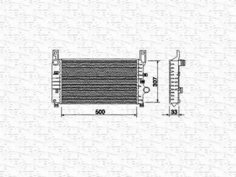 Magneti Marelli 350213492000 - Radiator, engine cooling autospares.lv