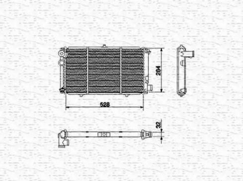 Magneti Marelli 350213448000 - Radiator, engine cooling autospares.lv