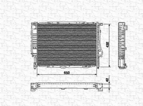 Magneti Marelli 350213424000 - Radiator, engine cooling autospares.lv