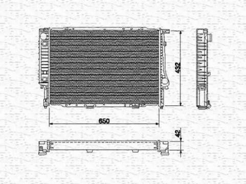 Magneti Marelli 350213423000 - Radiator, engine cooling autospares.lv