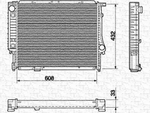 Magneti Marelli 350213422000 - Radiator, engine cooling autospares.lv