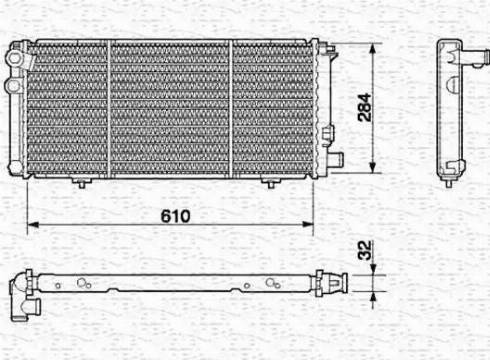 Magneti Marelli 350213595000 - Radiator, engine cooling autospares.lv