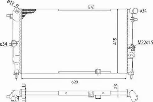 Magneti Marelli 350213591003 - Radiator, engine cooling autospares.lv