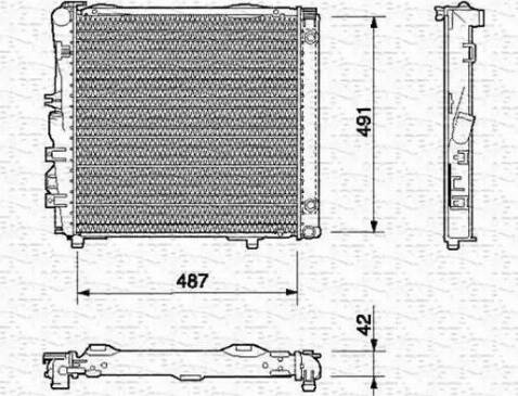 Magneti Marelli 350213540000 - Radiator, engine cooling autospares.lv