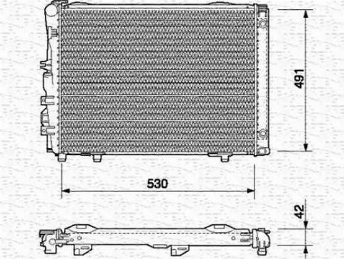 Magneti Marelli 350213541000 - Radiator, engine cooling autospares.lv