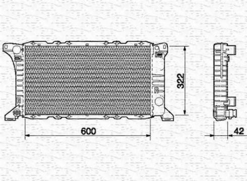 Magneti Marelli 350213513000 - Radiator, engine cooling autospares.lv