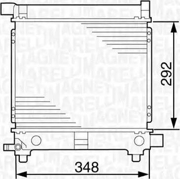 Magneti Marelli 350213535000 - Radiator, engine cooling autospares.lv