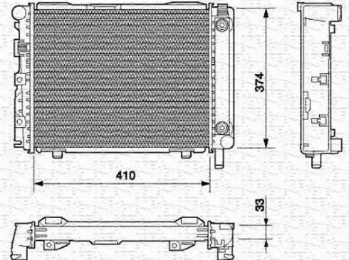 Magneti Marelli 350213537000 - Radiator, engine cooling autospares.lv