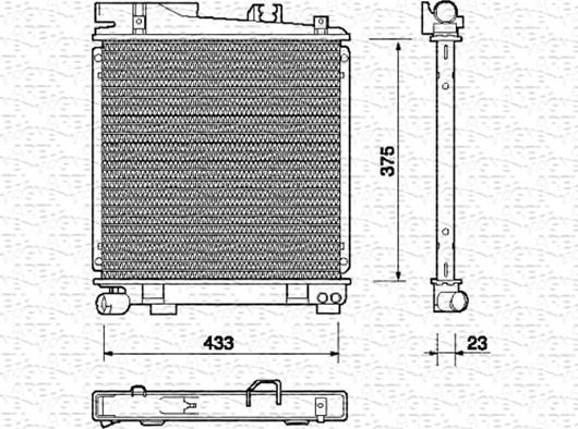 Magneti Marelli 350213699000 - Radiator, engine cooling autospares.lv