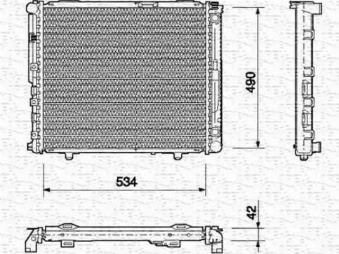 Magneti Marelli 350213691000 - Radiator, engine cooling autospares.lv