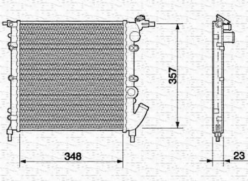 Magneti Marelli 350213620000 - Radiator, engine cooling autospares.lv