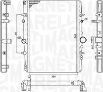 Magneti Marelli 350213199400 - Radiator, engine cooling autospares.lv