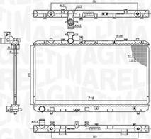 Magneti Marelli 350213199500 - Radiator, engine cooling autospares.lv