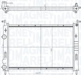 Magneti Marelli 350213196400 - Radiator, engine cooling autospares.lv