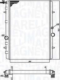 Magneti Marelli 350213191900 - Radiator, engine cooling autospares.lv