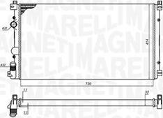 Magneti Marelli 350213198800 - Radiator, engine cooling autospares.lv