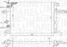 Magneti Marelli 350213192800 - Radiator, engine cooling autospares.lv