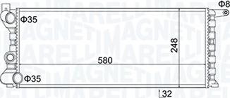 Magneti Marelli 350213154100 - Radiator, engine cooling autospares.lv