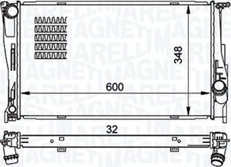 Magneti Marelli 350213157500 - Radiator, engine cooling autospares.lv