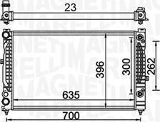 Magneti Marelli 350213157600 - Radiator, engine cooling autospares.lv