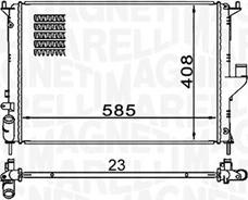 Magneti Marelli 350213160900 - Radiator, engine cooling autospares.lv