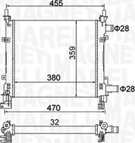 Magneti Marelli 350213161900 - Radiator, engine cooling autospares.lv