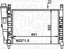 Magneti Marelli 350213162300 - Radiator, engine cooling autospares.lv