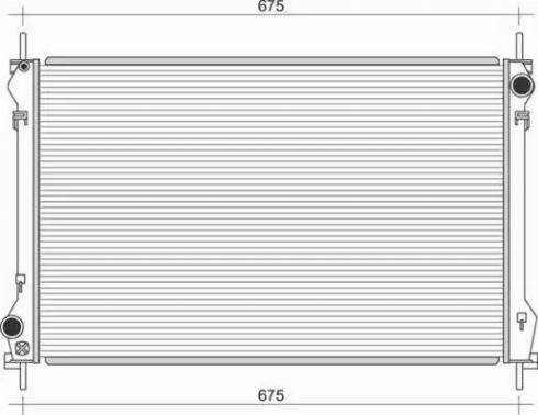 Magneti Marelli 350213109500 - Radiator, engine cooling autospares.lv