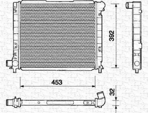 Magneti Marelli 350213109000 - Radiator, engine cooling autospares.lv