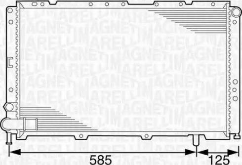 Magneti Marelli 350213100900 - Radiator, engine cooling autospares.lv