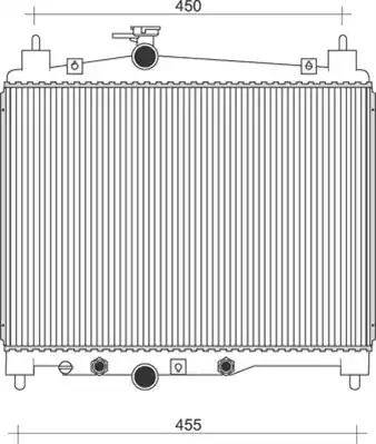 Magneti Marelli 350213103900 - Radiator, engine cooling autospares.lv