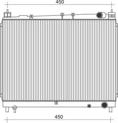 Magneti Marelli 350213103600 - Radiator, engine cooling autospares.lv