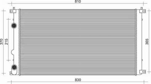 Magneti Marelli 350213103009 - Radiator, engine cooling autospares.lv