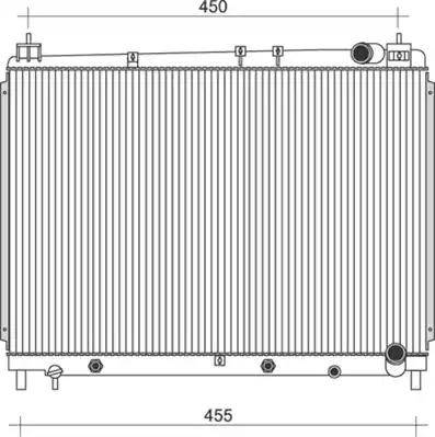 Magneti Marelli 350213103700 - Radiator, engine cooling autospares.lv