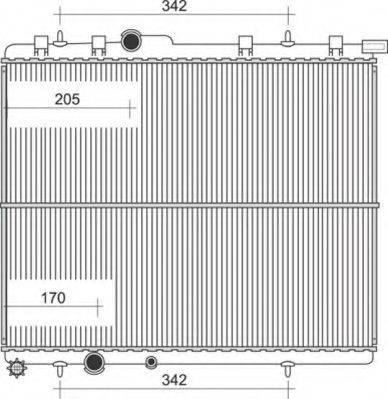 Magneti Marelli 350213107800 - Radiator, engine cooling autospares.lv