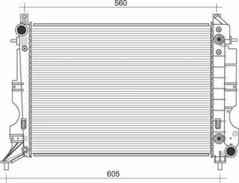 Magneti Marelli 350213114400 - Radiator, engine cooling autospares.lv