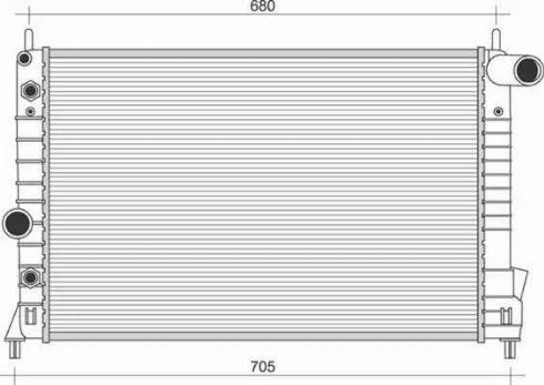 Magneti Marelli 350213114800 - Radiator, engine cooling autospares.lv