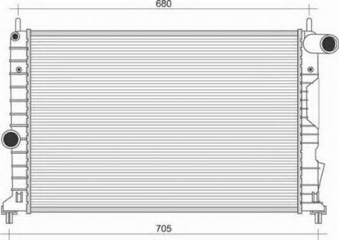 Magneti Marelli 350213115009 - Radiator, engine cooling autospares.lv