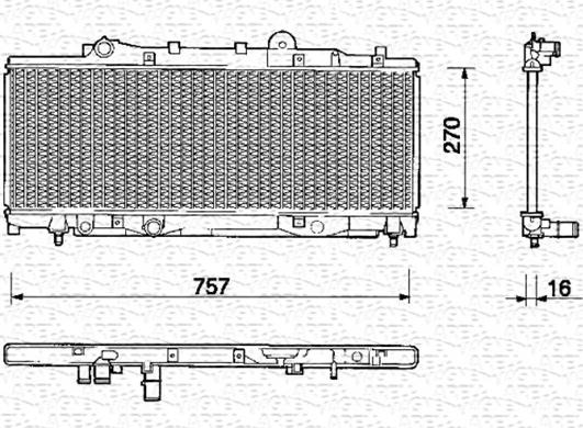 Magneti Marelli 350213115000 - Radiator, engine cooling autospares.lv