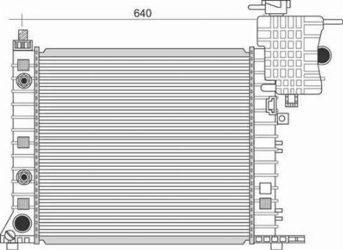 Magneti Marelli 350213110900 - Radiator, engine cooling autospares.lv