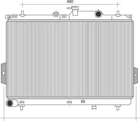 Magneti Marelli 350213110500 - Radiator, engine cooling autospares.lv