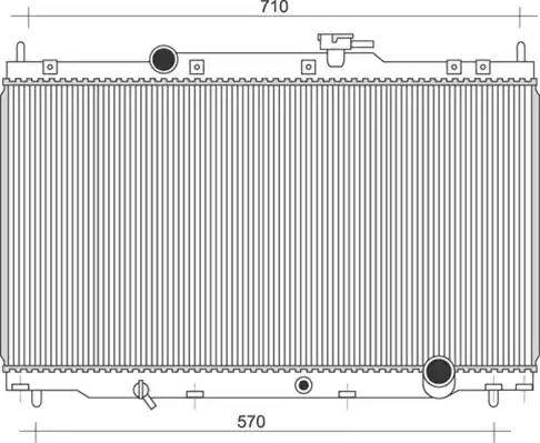 Magneti Marelli 350213110200 - Radiator, engine cooling autospares.lv