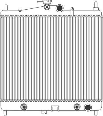 Magneti Marelli 350213111900 - Radiator, engine cooling autospares.lv