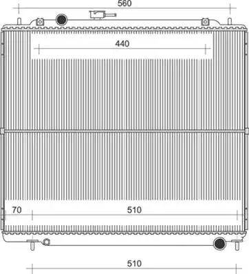 Magneti Marelli 350213111400 - Radiator, engine cooling autospares.lv